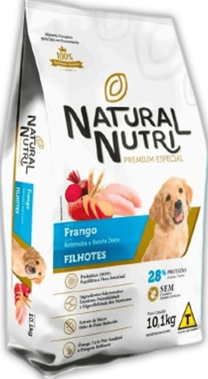 Natural Nutri Ração para Cães Filhotes 10,1kg