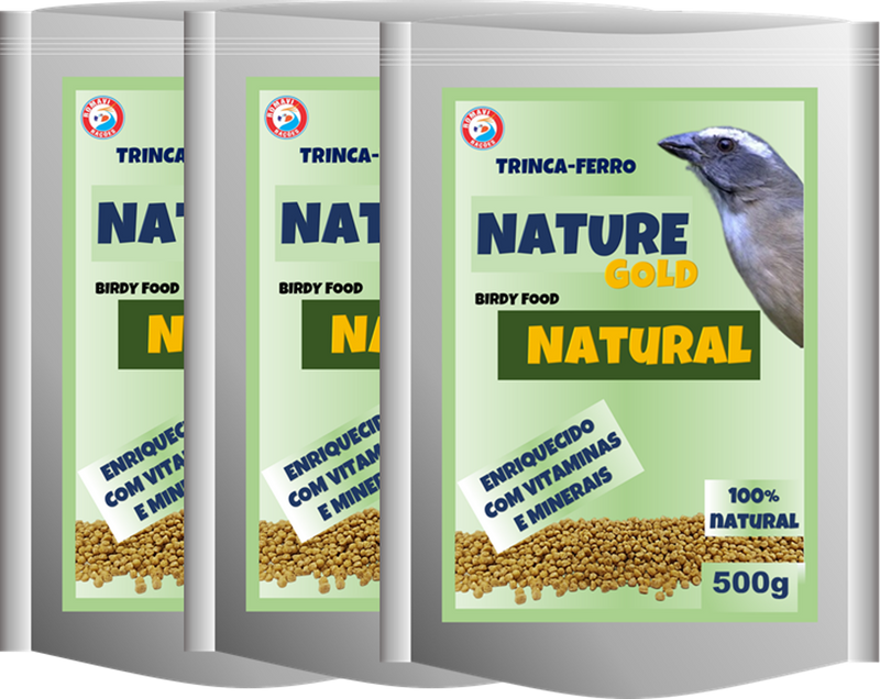 kit com 3 Nature Gold Natural de 500g de 44,70 por 39,90