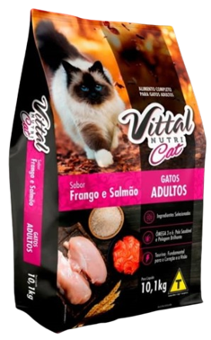 Vittal Cat Nutri ração para gatos sabor Frango e Salmão